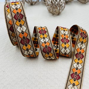Galon de couture DIY Ruban ethnique bohème TIZIRI (4 mètres)