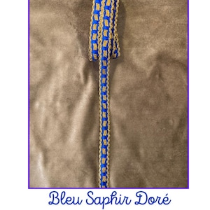 Galon doré à lacets entrelacés 3 mètres Couture DIY Scrapbooking Loisirs Créatifs