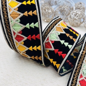 Galon de couture DIY Ruban ethnique bohème TAQSI (4 mètres)