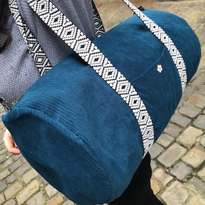 Personalized weekend bag, gym bag, duffel bag, velvet bag