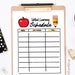 Virtual Learning Schedule - Class Log - Printable Reference Sheet - Pdf ...