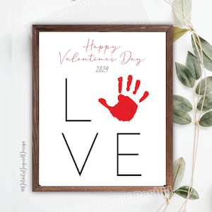 AMOR - Presente de Dia dos Namorados com impressão manual - Feliz presente de Dia dos Namorados - 2024 -8 "x 10" Download instantâneo para impressão