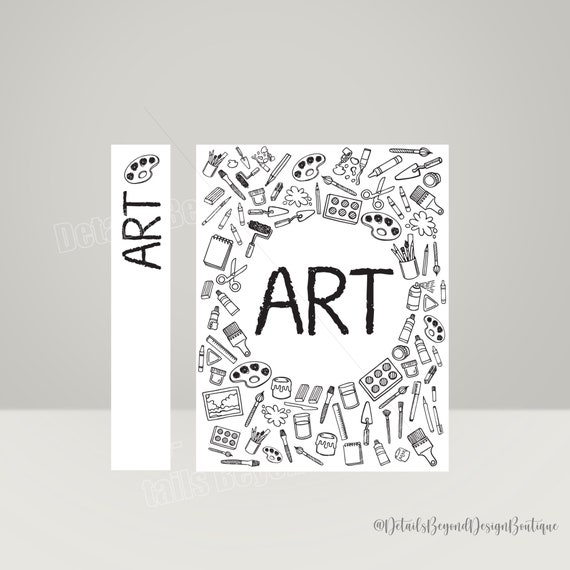 Art Portfolio Cover Art Binder Cover Art Lesson Plans PDF Printables for  Classroom, Teachers, Art Teachers, Art Programs, Home School 