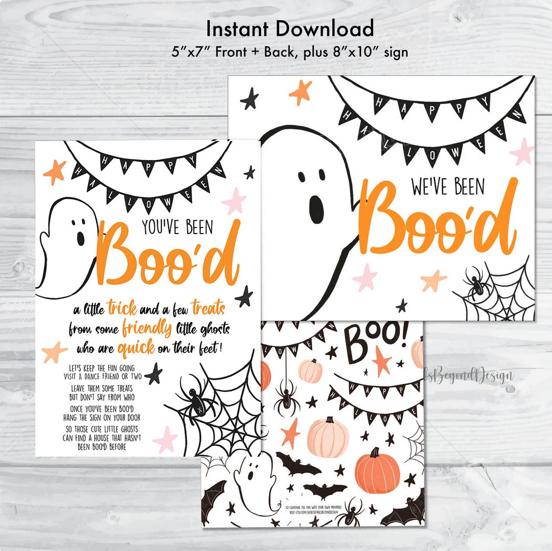 Dance Friend - You've Been Boo'd Printable - Halloween Trick or Treat ...