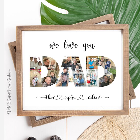 We Love You Dad Kids Names Dad Shaped Photo Collage Customizable Gift Art Print 8 X10 By Details Beyond Design Catch My Party We Love You Dad Kids Names Dad Shaped Photo Collage Customizable Gift Art Print 8 X10 By Details Beyond Design Catch My Party