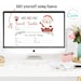 Secret Santa These are a few of my Favorite Things - Editable in Canva - Survey 8'x10' Printable - PDF jpeg - INSTANT DOWNLOAD 