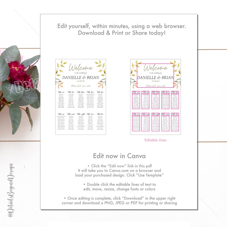 Welcome Please Find Your Seat Editable Wedding Seating Chart Etsy
