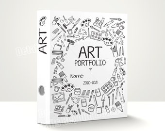 Art Portfolio Cover Art Binder Cover Art Lesson Plans PDF Printables for  Classroom, Teachers, Art Teachers, Art Programs, Home School 