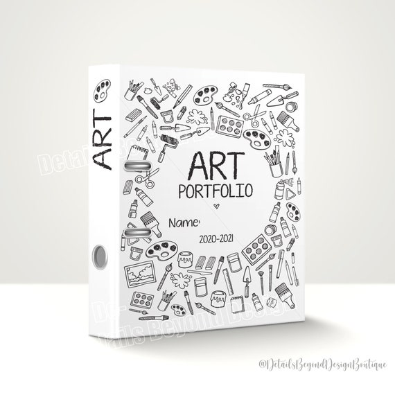 Art Portfolio Cover Art Binder Cover Art Lesson Plans PDF