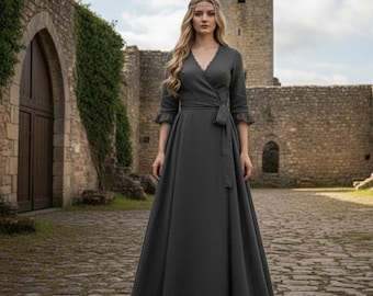 Renaissance Gown Sewing Pattern PDF | Medieval Dress Template | DIY Historical Costume | Easy Digital Pattern