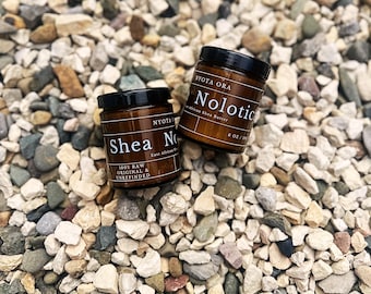 Raw Nilotica Shea Butter: Organic Vegan Skincare for Sensitive Skin | Glass Jar