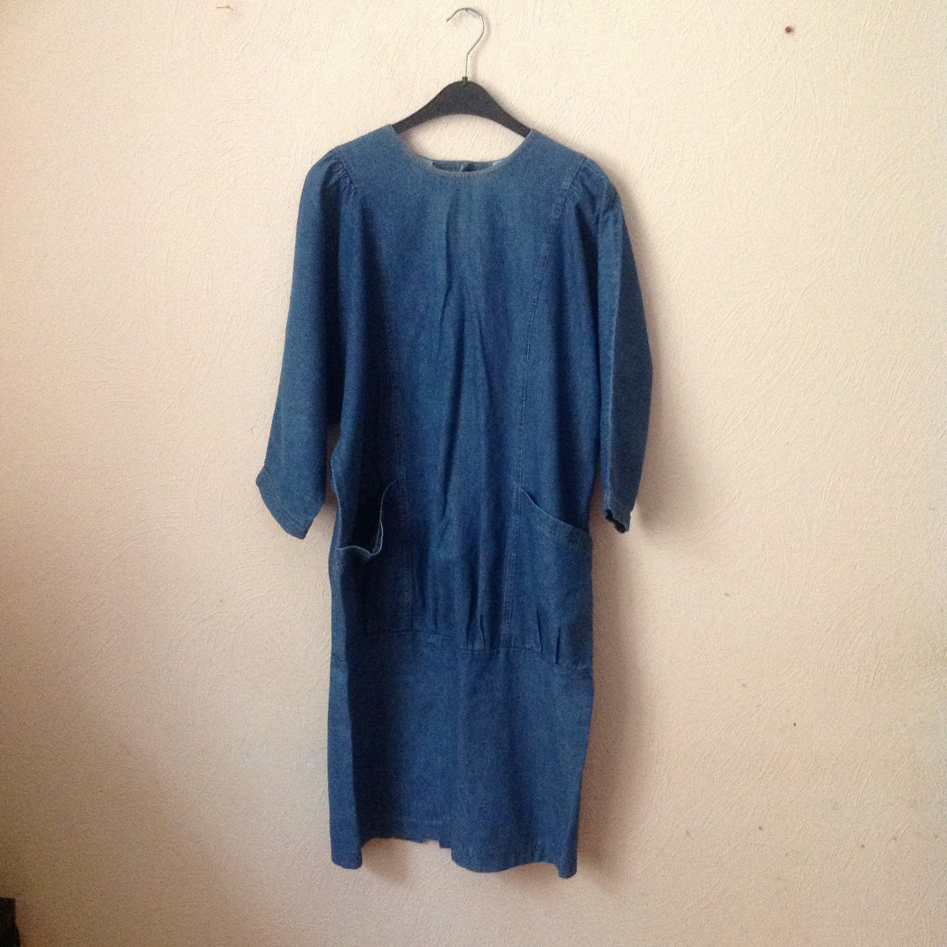 80s denim dress