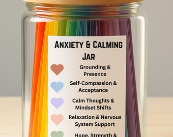150 afirmaciones DIY para calmar la ansiedad, imprimibles y para la salud mental (descarga inmediata)