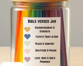 Tarjetas de versículos bíblicos DIY / 100 citas bíblicas (descarga instantánea)