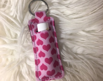 Hart Chapstick Houder Sleutelhanger