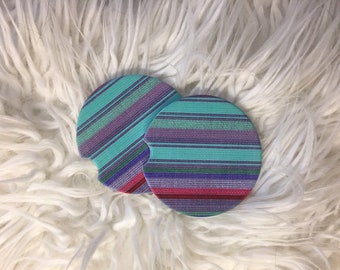 Car Coasters - Sandstone -Set of 2 - Serape