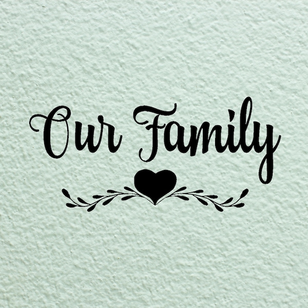 Family Wall Decal Etsy