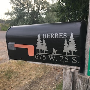 Custom Horse with Last Name and Address Vinyl Decal - Mailbox Decal- Mailbox - Sticker - Curb Appeal - Decal Sticker