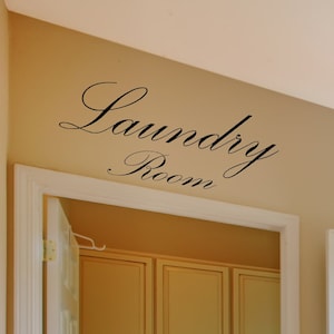 Laundry Room Vinyl Decal, Laundry Room, Wall Decal, Vinyl Decal, Wall Words image 1