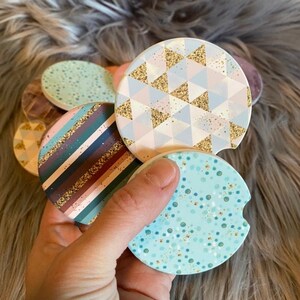 Modern Boho Collection - Car Coasters - Set of 2