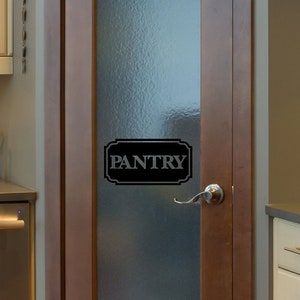 Pantry Vinyl Decal