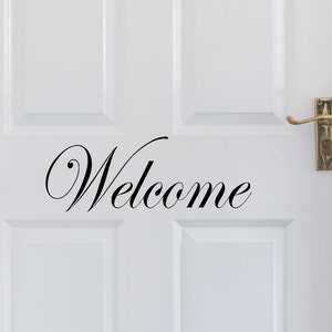 Welcome Vinyl Decal image 1