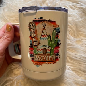 Teepee Motel Insulated Metal Mug
