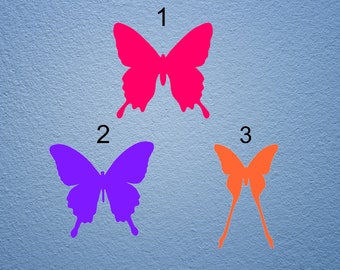 Calcomanía de vinilo de mariposa