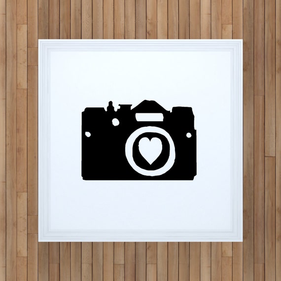 Camera Vinyl Decal, Photography Decal, Camera, Vinyl Decor, Car Decal, Window Decal