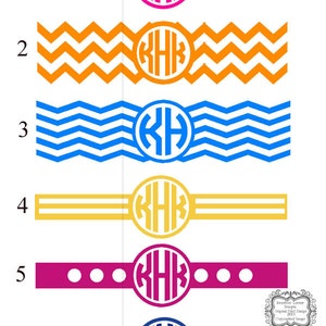 Charger Block Chevron Monogram Wrap Vinyl Decal image 3