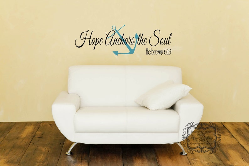 Hope Anchors the Soul Wall Decal image 1