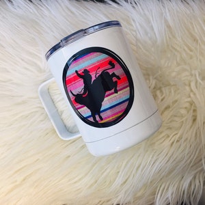 Bull Rider Insulated Metal Mug