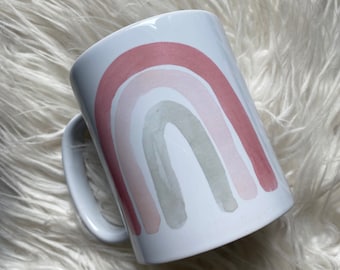 Watercolor Rainbow Mug