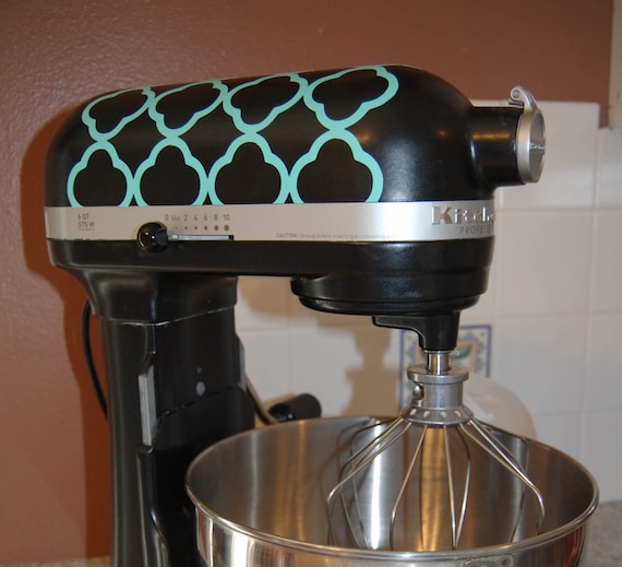 Stand up Mixer Quatrefoil Vinyl Decal Kitchen Decor Home Etsy