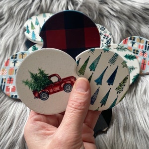Christmas Morning Collection - Car Coasters - Set of 2