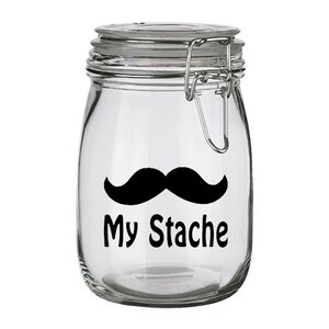 My Stache - Vinyl Decal - Piggy Bank - Decal