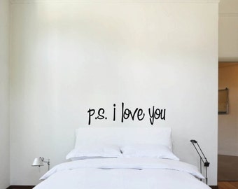 P.S I Love You Vinyl Decal