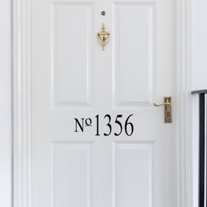 Vinyl Door Numbers-Custom Made - Vinyl Decal