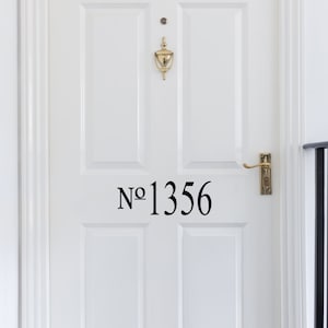 Vinyl Door Numbers-Custom Made Vinyl Decal image 1