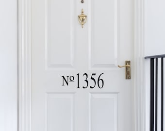 Vinyl Door Numbers-Custom Made - Vinyl Decal