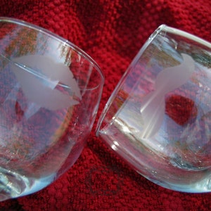 His & Hers Etched Wine Glasses image 2