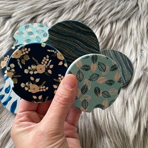 Retro Bloom Collection - Car Coasters - Set of 2