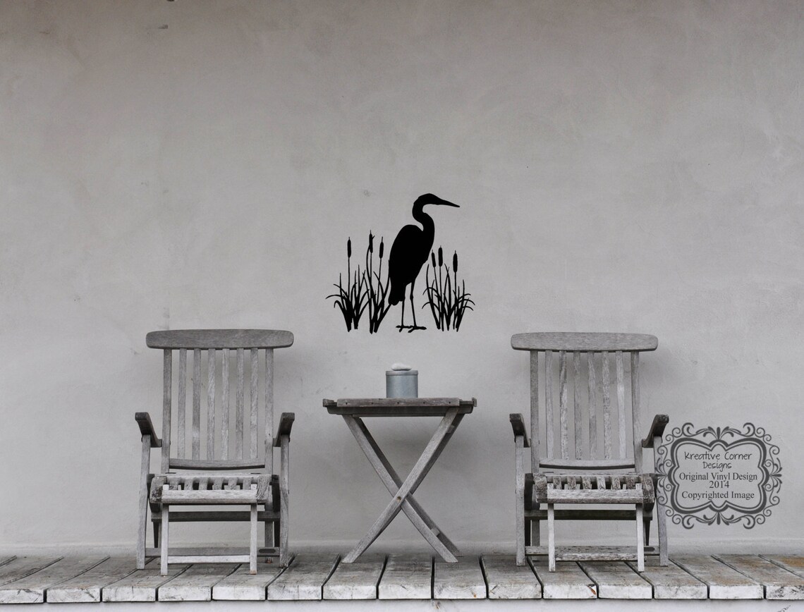 Crane Wall Decal Etsy