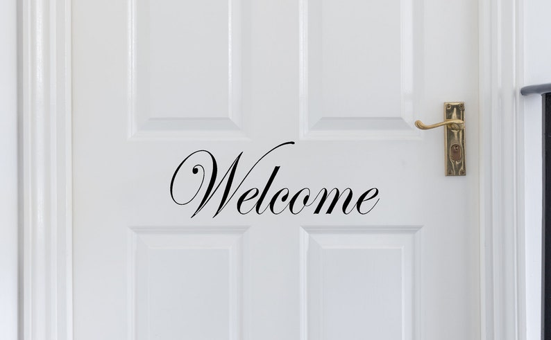 Welcome Vinyl Decal image 1