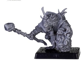 Sewer Vermin Pastor - Highlands Miniatures - 3D Printed Resin Fantasy Miniature