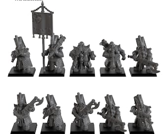 Jazail Shooters - Sons of Marduk - Highland Miniatures - 3D Printed Resin Fantasy Miniature