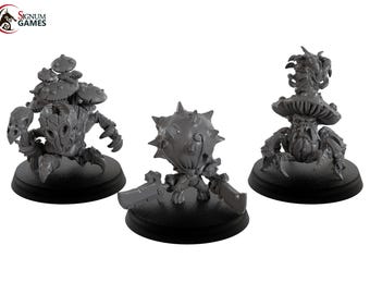 Rotten Stump - Evil Chestnut - Infected Mushroom - Signum Games - 3D Printed Resin Fantasy Miniature - 32/28mm Scale