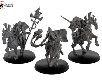 Mind Hunter Knights by Signum Games - 3D Printed Resin Fantasy Illithid Miniature