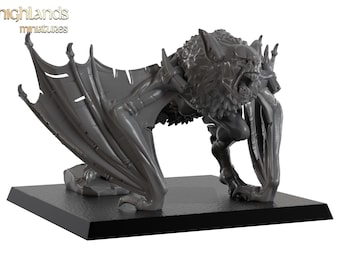 Pit Bat by Highlands Miniatures | Transilvania The Fallen Realm | 3D Printed Resin Fantasy Miniature