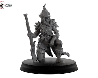 Cordia Female Jaeger Shooter - Signum Games - 3D Printed Resin Fantasy Miniature